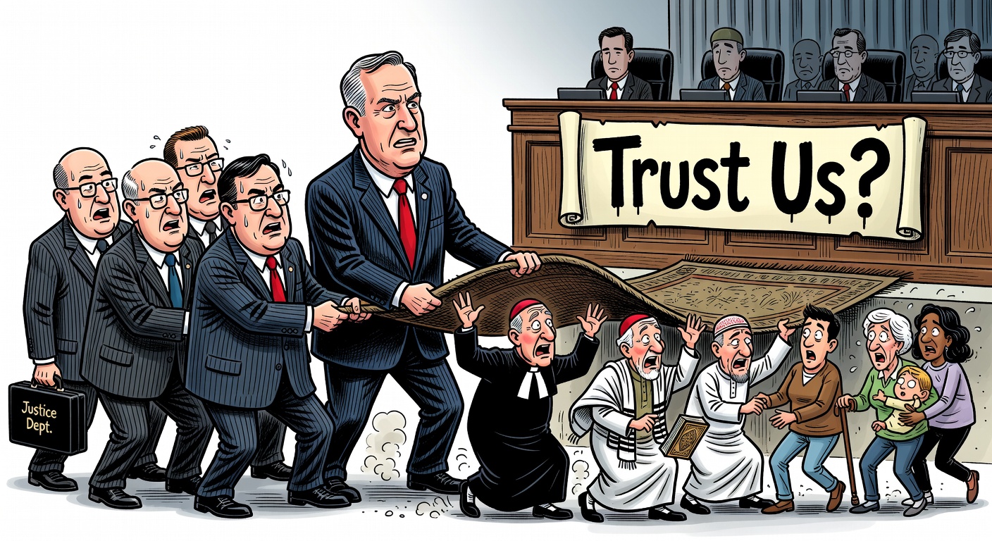 Mark Carney and Liberal officials remove a religious-text legal safeguard while religious institutions and ordinary citizens watch